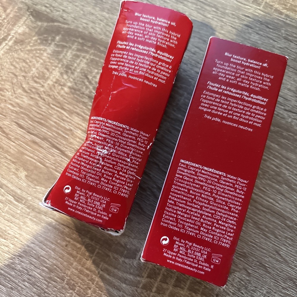 LOT OF 2 One Size O/S Turn Up The Base BBB Cream Blur Balm Fair 1 N Neutral - Picture 4 of 4